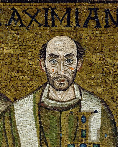 The face of Massimiano by Byzantine School